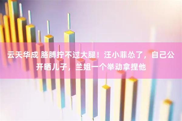云天华成 胳膊拧不过大腿！汪小菲怂了，自己公开晒儿子，兰姐一个举动拿捏他